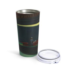 Rescue Dog Edward Hopper The Nighthawks 20 oz Tumbler Opened
